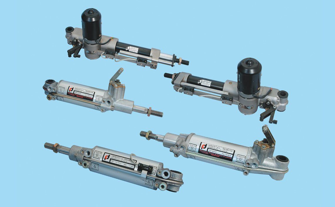 Pneumatic and electric cylinders